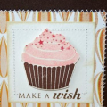Supplies
Stamps: PTI Cupcake Collection
Ink: Versacolor chestnut, PTI sweet blush & raspberry fizz
Paper: Dani Peuss cardstock (dark brown), PTI vintage cream cardstock, Basic Grey Offbeat (6x6...