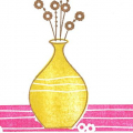 One more card in my grouping for tonight.  I liked the placement of the vase and they look of the sympathy sentiment.  I plan to make a few more in different color combinations.