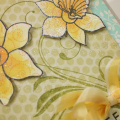 Paper Pieced Daffodil Closeup