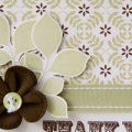 Turning a New Leaf stamps & papers; Say it With Style; Spring Moss & Dark Chocolate ink; Spring Moss ribbon