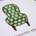 Green Boutique Chair Card - detail