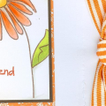 I used the Springtime Doodles set and my copics to create this card.  I love the simplicity of the main image and the ribbon.