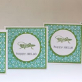Green Thumb/Pond Life Sentiments/New Leaf card and ink/Green Boutique paper