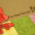 Butterfly Here For You Card - detail