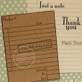 Thank You Past Due Card
