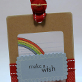 Bright Rainbow Birthday Tag