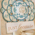 My Faux Doily card inspired by Betsy's tutorial!