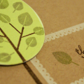 Circle Tree Thank You Card - detail