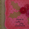 supplies: everything from PTI unless noted
stamps: polka dot basics & holiday button bits, sentiment (American Art Stamp)
paper: raspberry fizz, hibiscus burst, & kraft cardstock
ink: American...