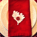 Leaf Prints place setting