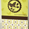 Card made with the round and round stampset