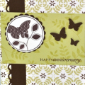Anniversary card made with the round and round stampset