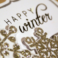 Sparkly Snowflakes card - detail