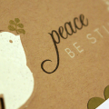 Peace, Be Still Dove card - detail
