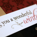 Wonderful Winter Wishes card - detail