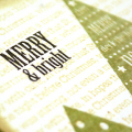 Merry & Bright Trees card - detail