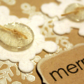 Merry Snowflakes card - detail
