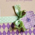 One of my favorite cards using A Little Argyle & YOF: Violets by PTI.  I just love the simplicity, and the colors.  I don't often use purple because it isn't a favorite color of mine, but I tend...