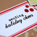 Holly Holiday Cheer Card - detail
