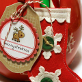 Reindeer Tag & Felt Stocking Ornament