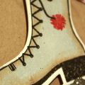 Vintage Skate Tag - detail