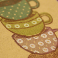 Stack of Cups Card - detail