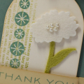 Felt Flower Thanks detail
