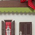 Used the Home Made stamp set, Distressed Dots pattern paper, Dark chocolate, Ripe Avocado and Rustic white cardstock.   Template is called Favor Box II from wwww.aperfectpresentation.com/shop
