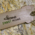 CK Home sweet Home keychain reverse side