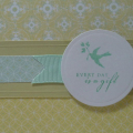 CASE'ing Nichole!  When I saw Nichole's card that she did for this month's preview, I wanted to do one too, so I used spring moss and everyday blessings paper to do it!