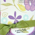 Made a bit of my own background paper with Flower Garden!