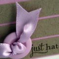Just Hatched Ribbon & Button Close Up