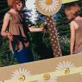 Tacy in the Daisies Scrapbook Page