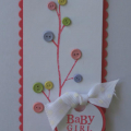 baby girl button tree