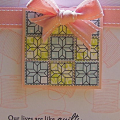 fun card using quilters sampler
