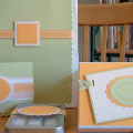 Baby gift. Egg box with washclothes and nugget tin, Card and Gift bag.