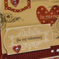 Valentine Stamped Collage Card