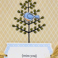Miss You Bird Card