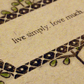 Simple Trees Card - detail