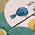 Hello Bird Card - detail