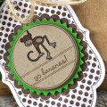 Go Bananas gift wrap/tag