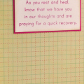 Inside of Wishing You Brighter Days card