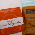 Warm Healing Wishes (card & tea bag)
