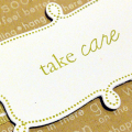 Take Care & Get Well Soon Card - detail