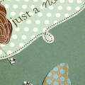 Flutterby Note Card - detail