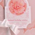 Pink Carnation Belated Birthday Card
