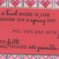 Encouraging words card
