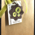 Button Card gift tag