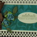 I created this card for the Color Swatch challenge.  The colors for this card are based on the swatch containing Ripe Avocado, Ocean Tides, Vintage Cream, and Dark Chocolate.  I decided to do this...
