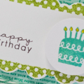 Little Birthday cake tag detail